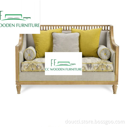 European solid wood logs color sofa neoclassical carved solid wood sofa contemporary sofa Make an enquiry for this product